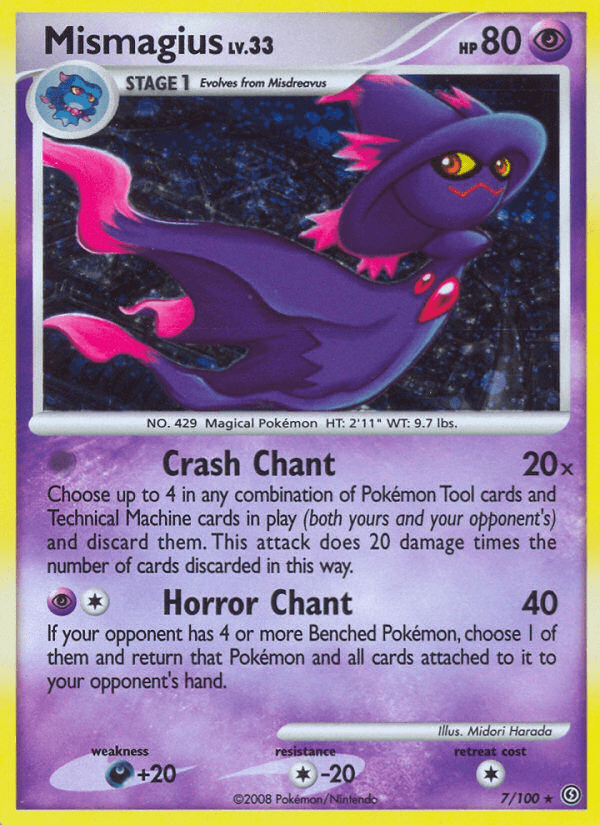 Carta Mismagius 7/100 do set Stormfront — Pokémon TCG | Bynx