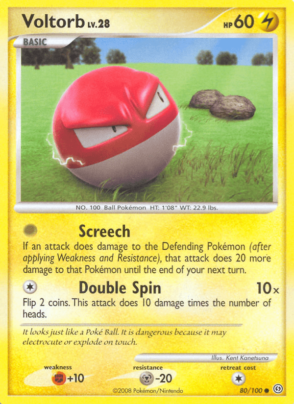 Carta Voltorb 80/100 do set Stormfront — Pokémon TCG | Bynx