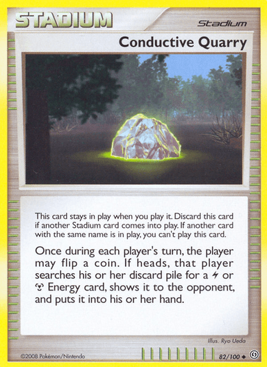 Carta Conductive Quarry 82/100 do set Stormfront — Pokémon TCG | Bynx