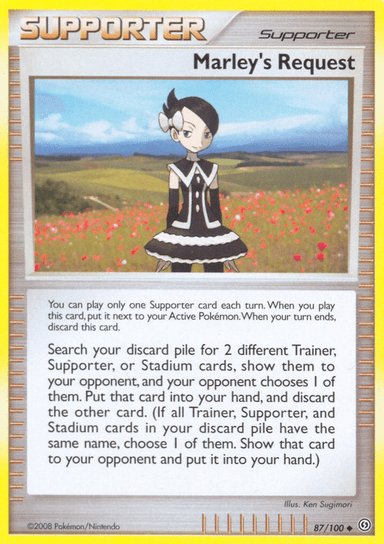 Carta Marley's Request 87/100 do set Stormfront — Pokémon TCG | Bynx