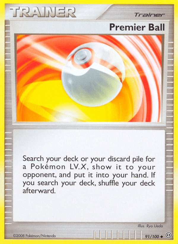 Carta Premier Ball 91/100 do set Stormfront — Pokémon TCG | Bynx