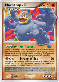 Machamp LV.X 98/100 — Stormfront