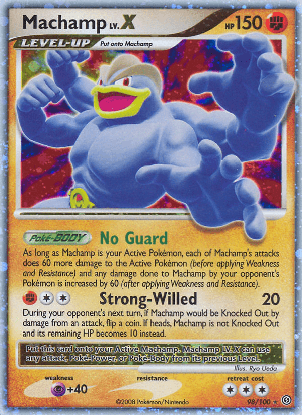 Carta Machamp LV.X 98/100 do set Stormfront — Pokémon TCG | Bynx