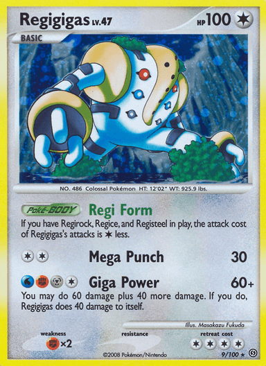 Carta Regigigas 9/100 do set Stormfront — Pokémon TCG | Bynx