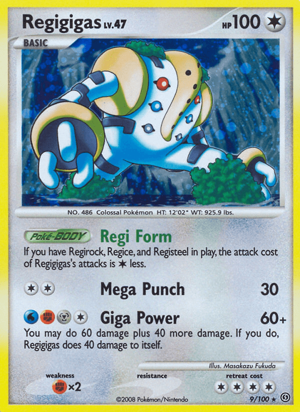 Carta Regigigas 9/100 do set Stormfront — Pokémon TCG | Bynx
