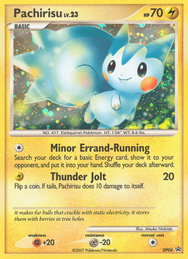 Carta Pachirisu DP04/56 do set DP Black Star Promos — Pokémon TCG | Bynx