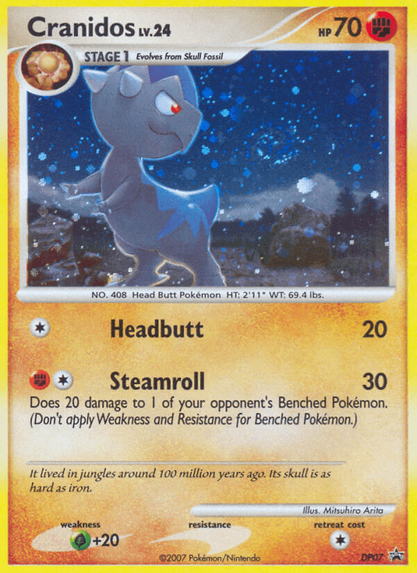 Carta Cranidos DP07/56 do set DP Black Star Promos — Pokémon TCG | Bynx