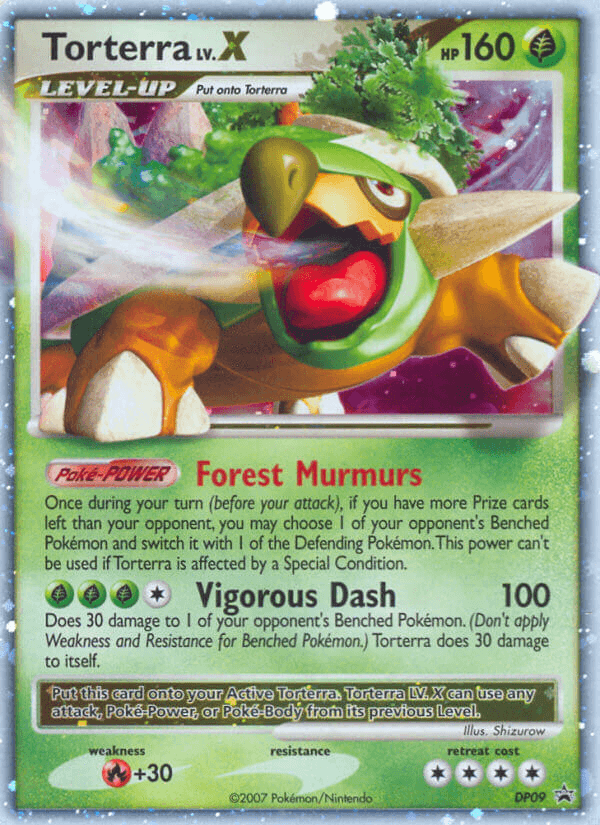Carta Torterra LV.X DP09/56 do set DP Black Star Promos — Pokémon TCG | Bynx
