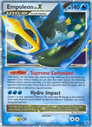 Carta Empoleon LV.X DP11/56 do set DP Black Star Promos — Pokémon TCG | Bynx
