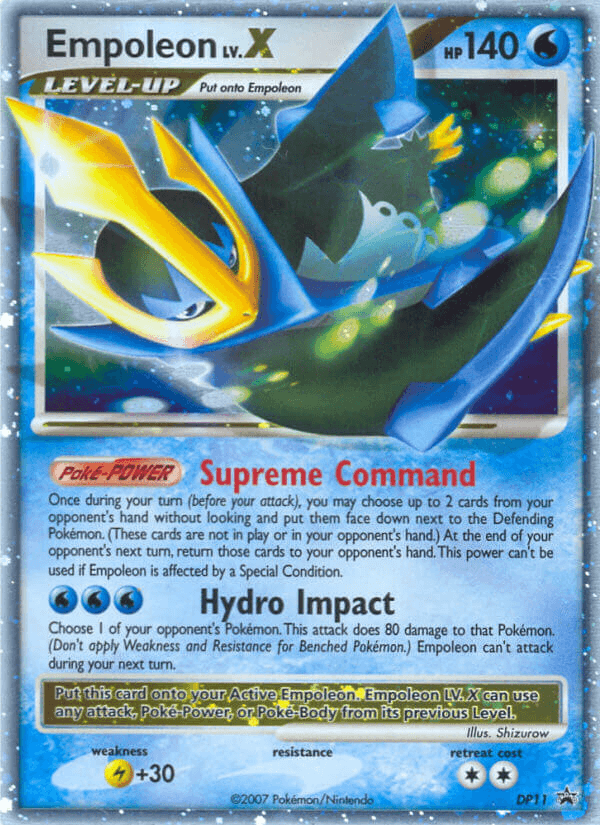 Carta Empoleon LV.X DP11/56 do set DP Black Star Promos — Pokémon TCG | Bynx