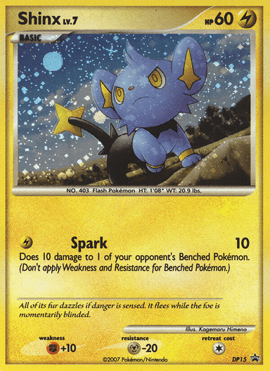 Carta Shinx DP15/56 do set DP Black Star Promos — Pokémon TCG | Bynx