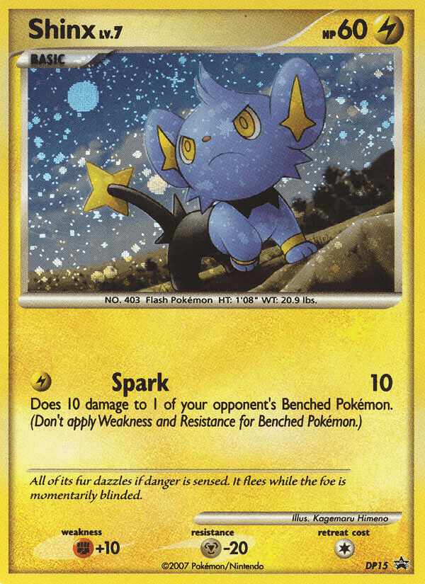 Carta Shinx DP15/56 do set DP Black Star Promos — Pokémon TCG | Bynx