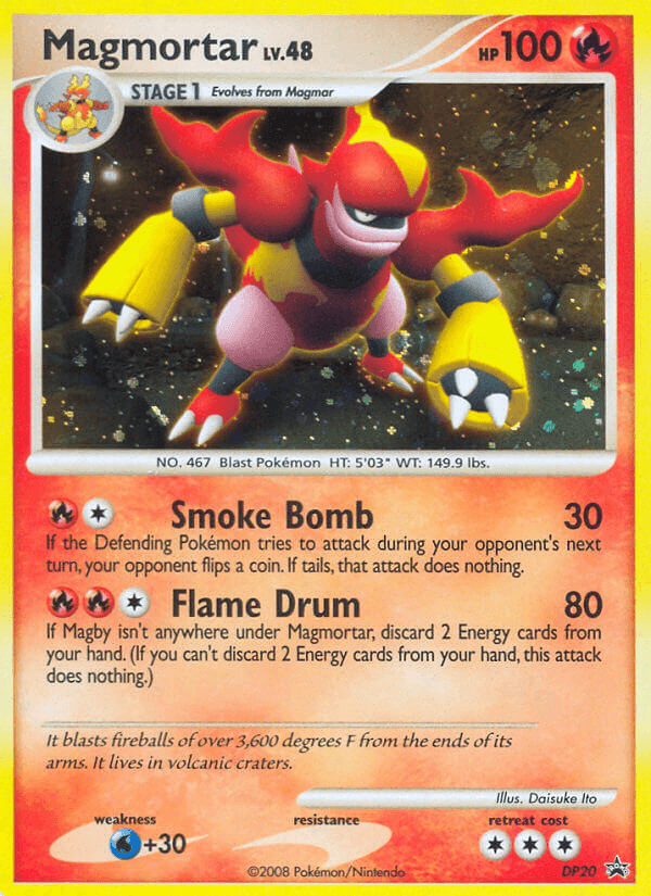 Carta Magmortar DP20/56 do set DP Black Star Promos — Pokémon TCG | Bynx