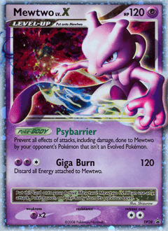 Mewtwo LV.X DP28 — DP Black Star Promos