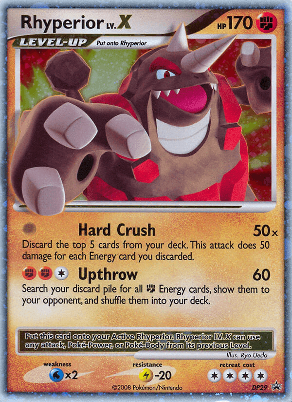 Carta Rhyperior LV.X DP29/56 do set DP Black Star Promos — Pokémon TCG | Bynx