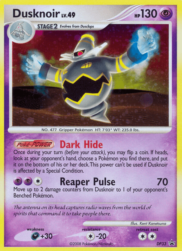 Carta Dusknoir DP33/56 do set DP Black Star Promos — Pokémon TCG | Bynx