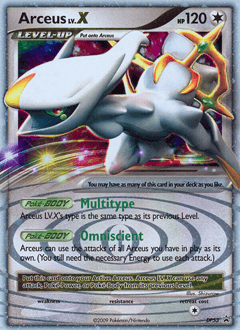 Arceus LV.X DP53/56 — DP Black Star Promos
