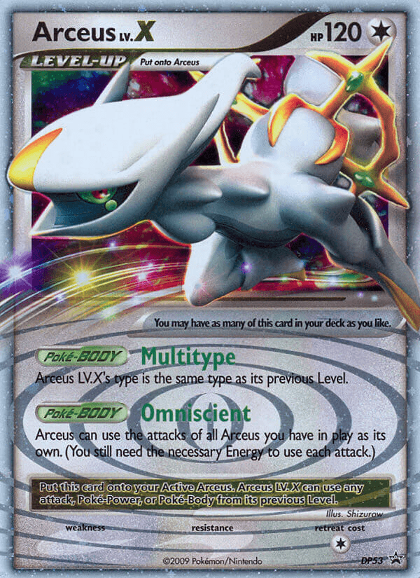 Carta Arceus LV.X DP53/56 do set DP Black Star Promos — Pokémon TCG | Bynx