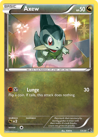 Carta Axew 13/20 do set Dragon Vault — Pokémon TCG | Bynx