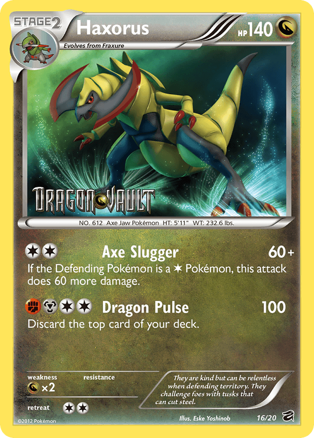 Carta Haxorus 16/20 do set Dragon Vault — Pokémon TCG | Bynx