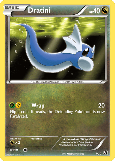 Carta Dratini 1/20 do set Dragon Vault — Pokémon TCG | Bynx
