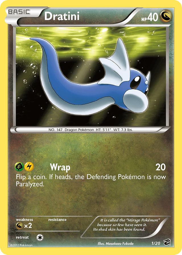 Carta Dratini 1/20 do set Dragon Vault — Pokémon TCG | Bynx