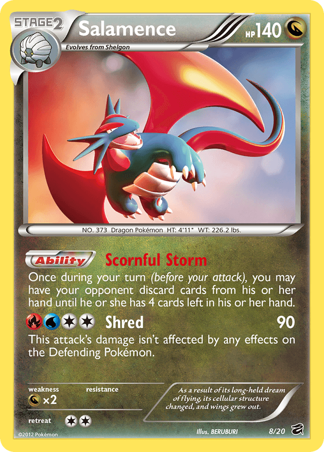 Carta Salamence 8/20 do set Dragon Vault — Pokémon TCG | Bynx