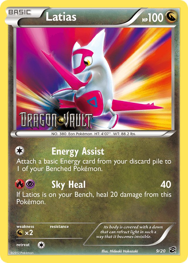 Carta Latias 9/20 do set Dragon Vault — Pokémon TCG | Bynx