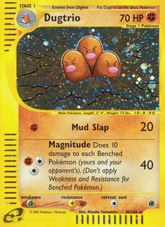 Dugtrio 10 — Expedition Base Set
