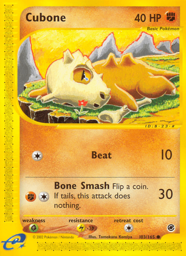 Carta Cubone 103/165 do set Expedition Base Set — Pokémon TCG | Bynx
