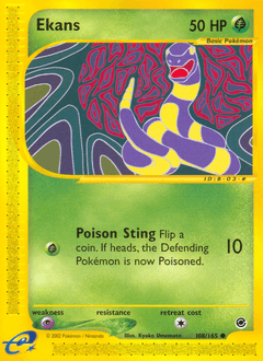 Ekans 108/165 — Expedition Base Set