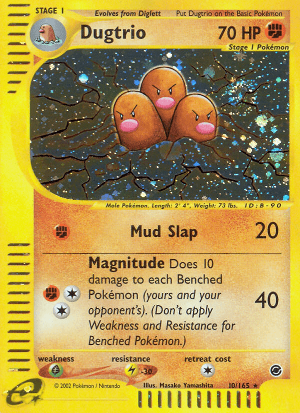 Carta Dugtrio 10/165 do set Expedition Base Set — Pokémon TCG | Bynx