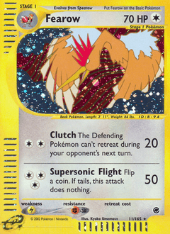Carta Fearow 11 do set Expedition Base Set — Pokémon TCG | Bynx