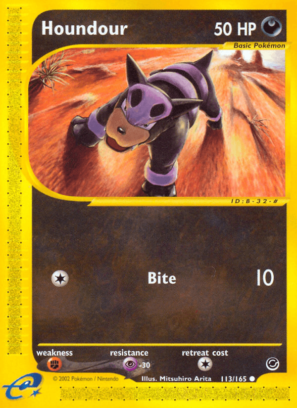 Carta Houndour 113/165 do set Expedition Base Set — Pokémon TCG | Bynx