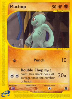 Machop 117/165 — Expedition Base Set