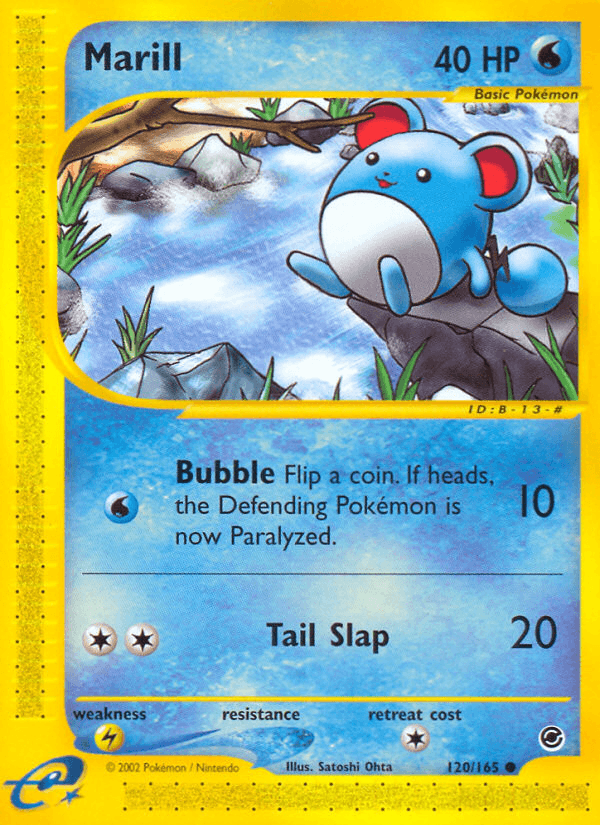 Carta Marill 120/165 do set Expedition Base Set — Pokémon TCG | Bynx