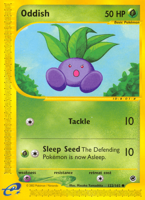Carta Oddish 122/165 do set Expedition Base Set — Pokémon TCG | Bynx