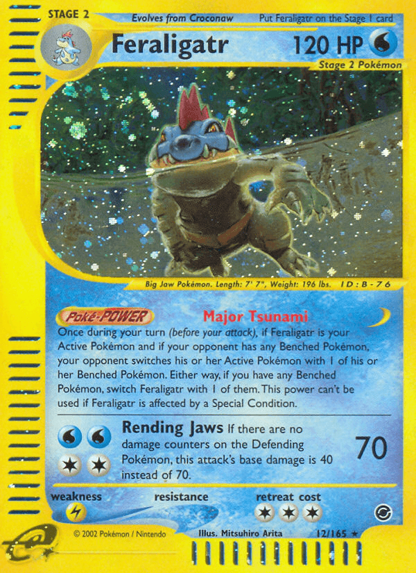 Carta Feraligatr 12/165 do set Expedition Base Set — Pokémon TCG | Bynx