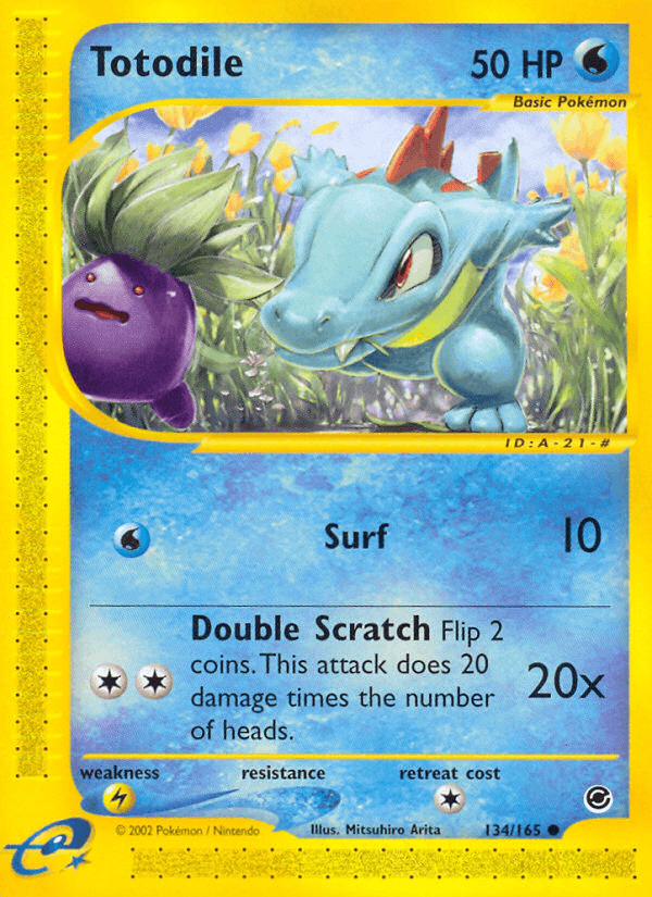 Carta Totodile 134/165 do set Expedition Base Set — Pokémon TCG | Bynx