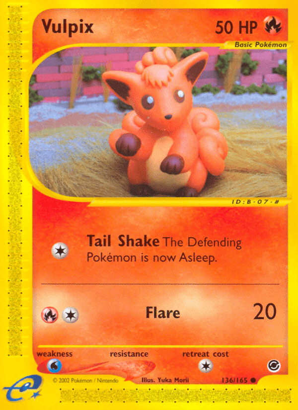 Carta Vulpix 136/165 do set Expedition Base Set — Pokémon TCG | Bynx