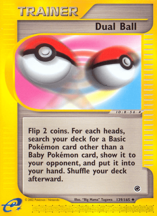 Carta Dual Ball 139/165 do set Expedition Base Set — Pokémon TCG | Bynx