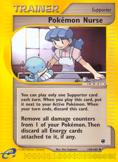 Pokémon Nurse 145/165 — Expedition Base Set