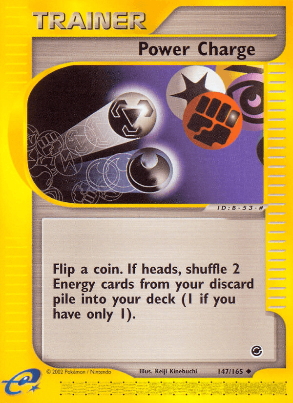 Carta Power Charge 147/165 do set Expedition Base Set — Pokémon TCG | Bynx
