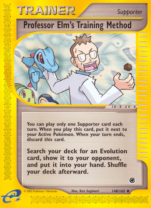 Carta Professor Elm's Training Method 148/165 do set Expedition Base Set — Pokémon TCG | Bynx