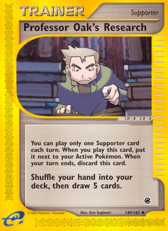 Professor Oak's Research 149/165 — Expedition Base Set