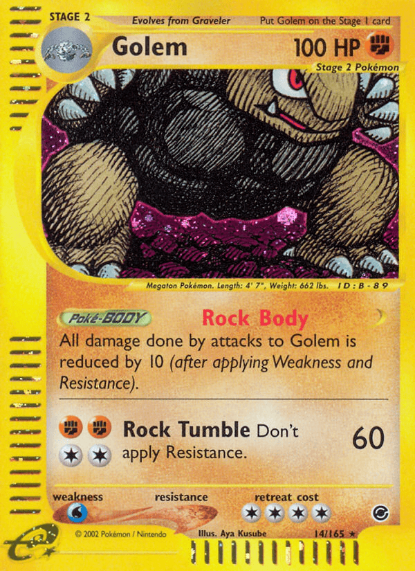 Carta Golem 14/165 do set Expedition Base Set — Pokémon TCG | Bynx