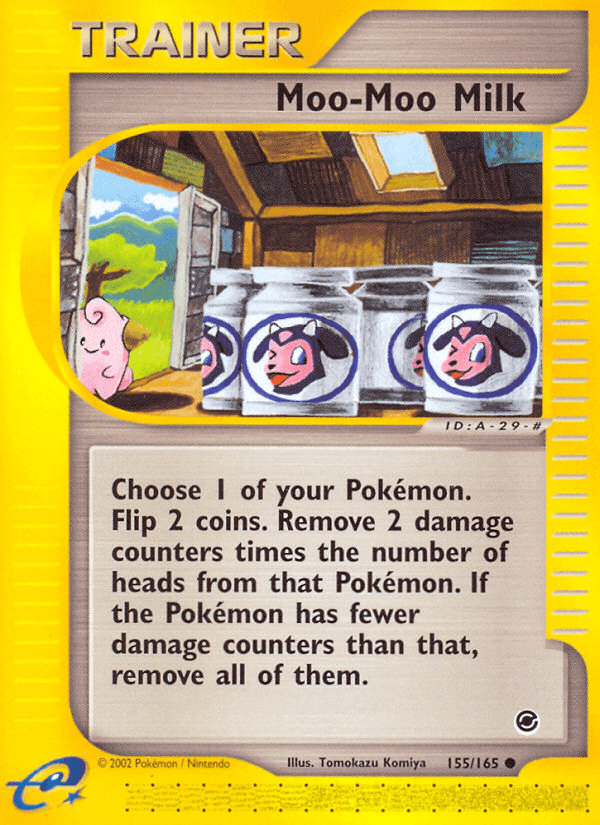 Carta Moo-Moo Milk 155/165 do set Expedition Base Set — Pokémon TCG | Bynx