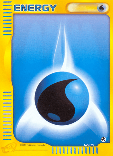 Carta Water Energy 165/165 do set Expedition Base Set — Pokémon TCG | Bynx