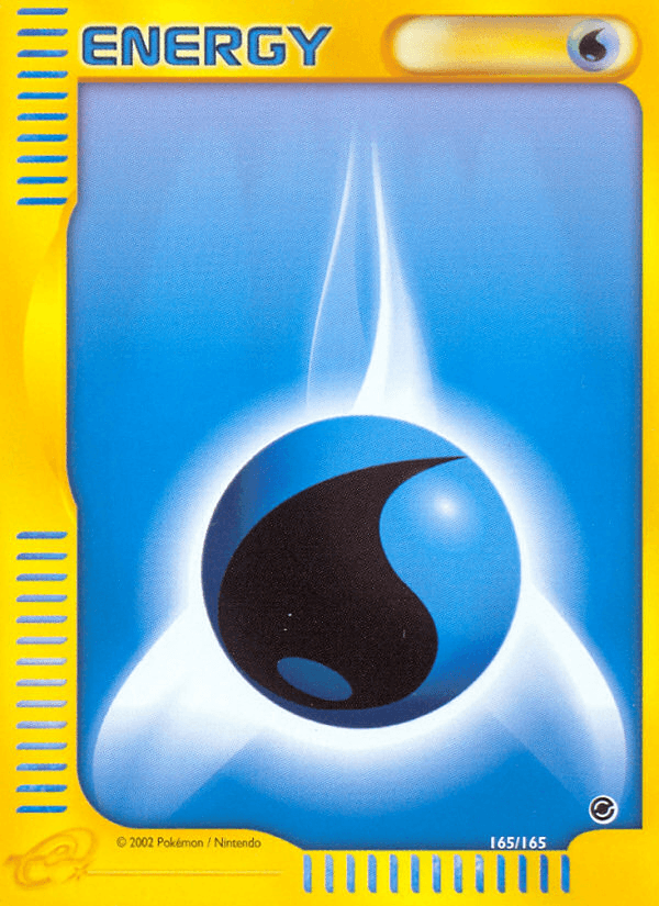 Carta Water Energy 165/165 do set Expedition Base Set — Pokémon TCG | Bynx