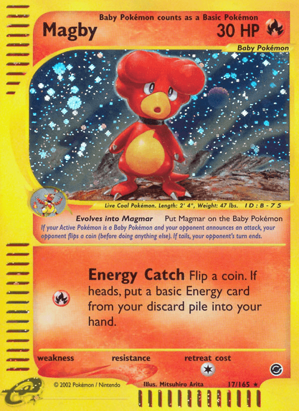 Carta Magby 17/165 do set Expedition Base Set — Pokémon TCG | Bynx